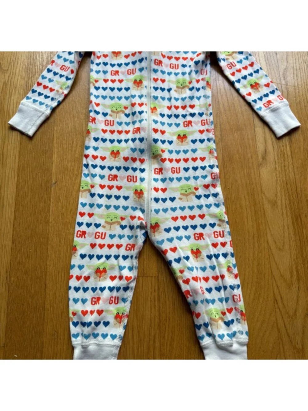 Hanna Andersson Star Wars Size 18-24 Months Baby Yoda Grogu Heart Sleeper Pajama